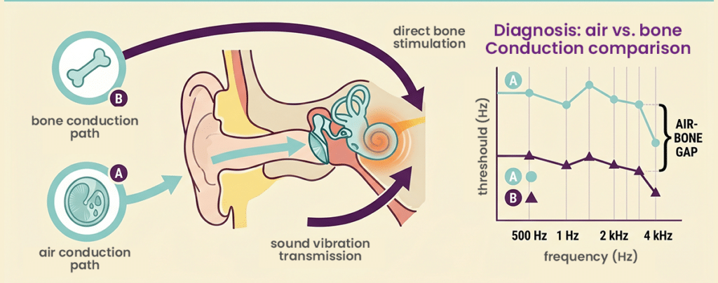 How an Audiogram Shows Conductive Hearing Loss